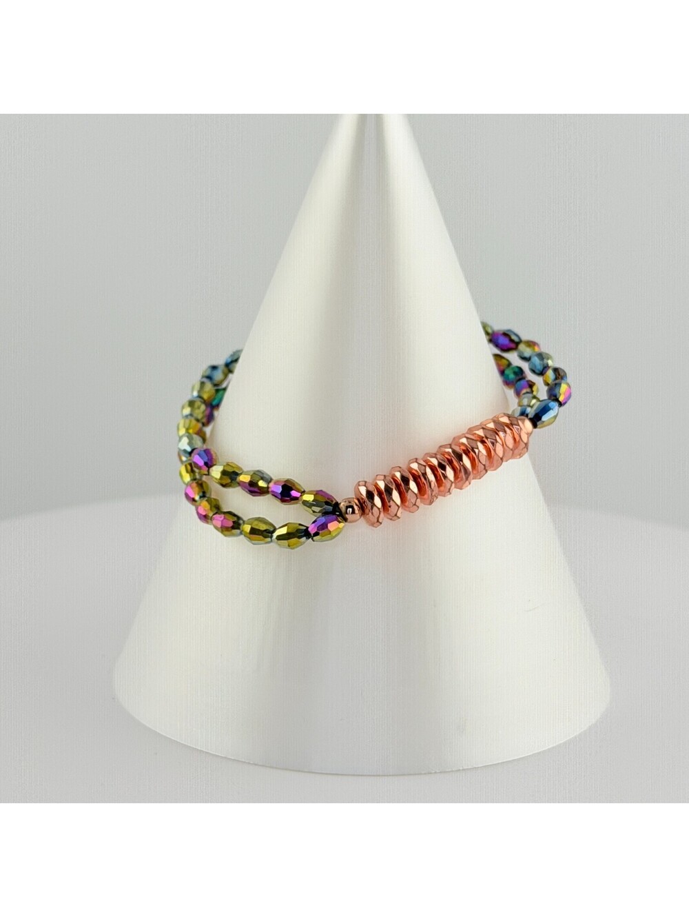 Bomb Party Single Stack Bracelet - on Rose Gold #24